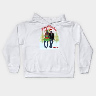 Mrs and Mr Merry Christmas, Christmas shirt elf, Christmas gifts, Christmas gifts for Women Kids Hoodie